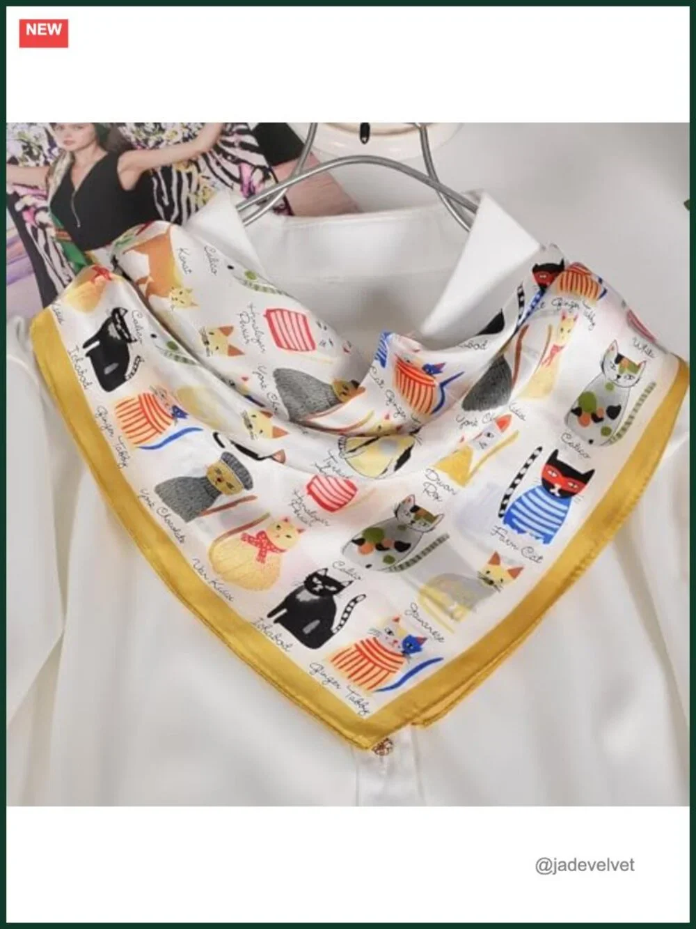 100% Mulberry Silk Neck Scarf 21